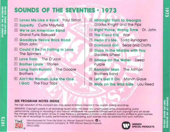 USED CD - Various – Sounds Of The Seventies 1973