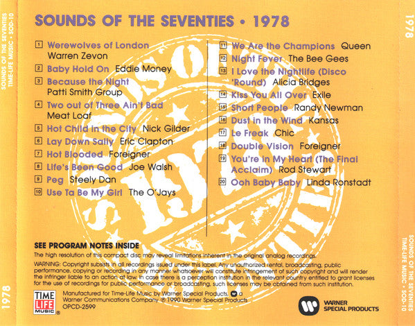 USED CD - Various – Sounds Of The Seventies 1978
