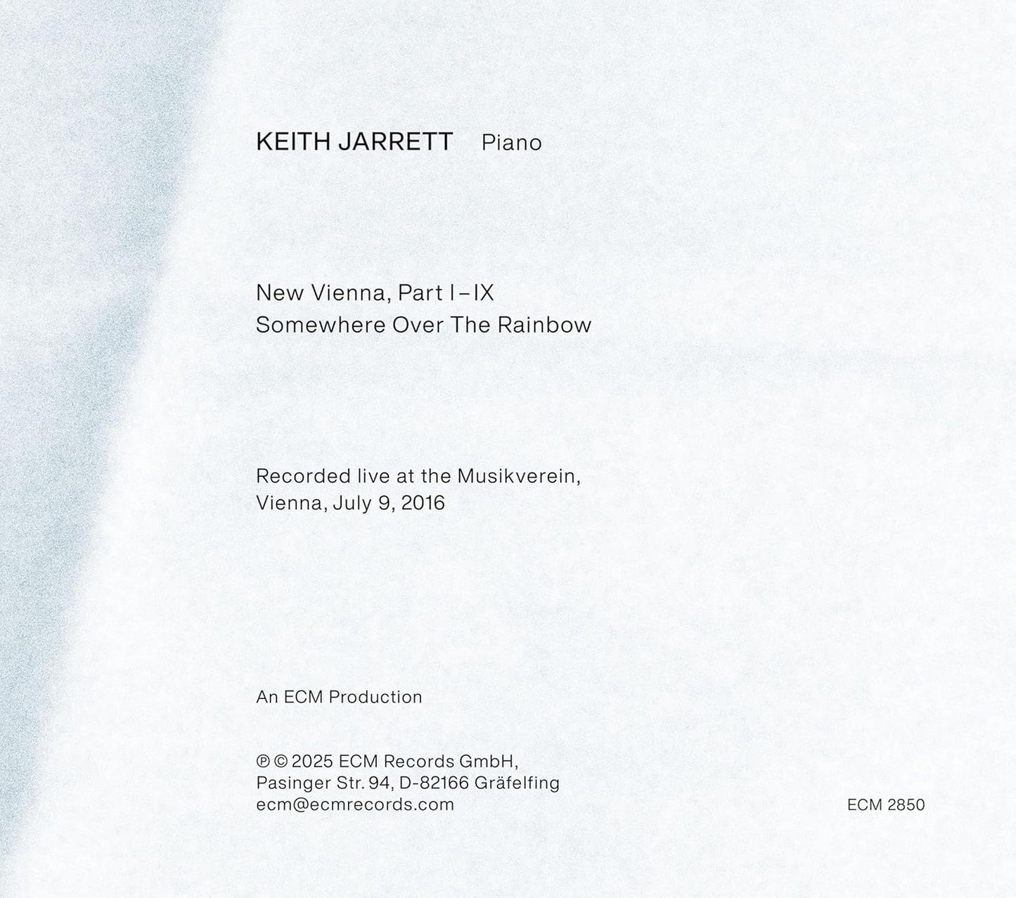 CD - Keith Jarrett - New Vienna