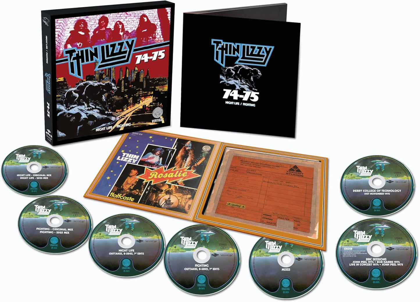 6CD - Thin Lizzy - Nightlife / Fighting (40th)