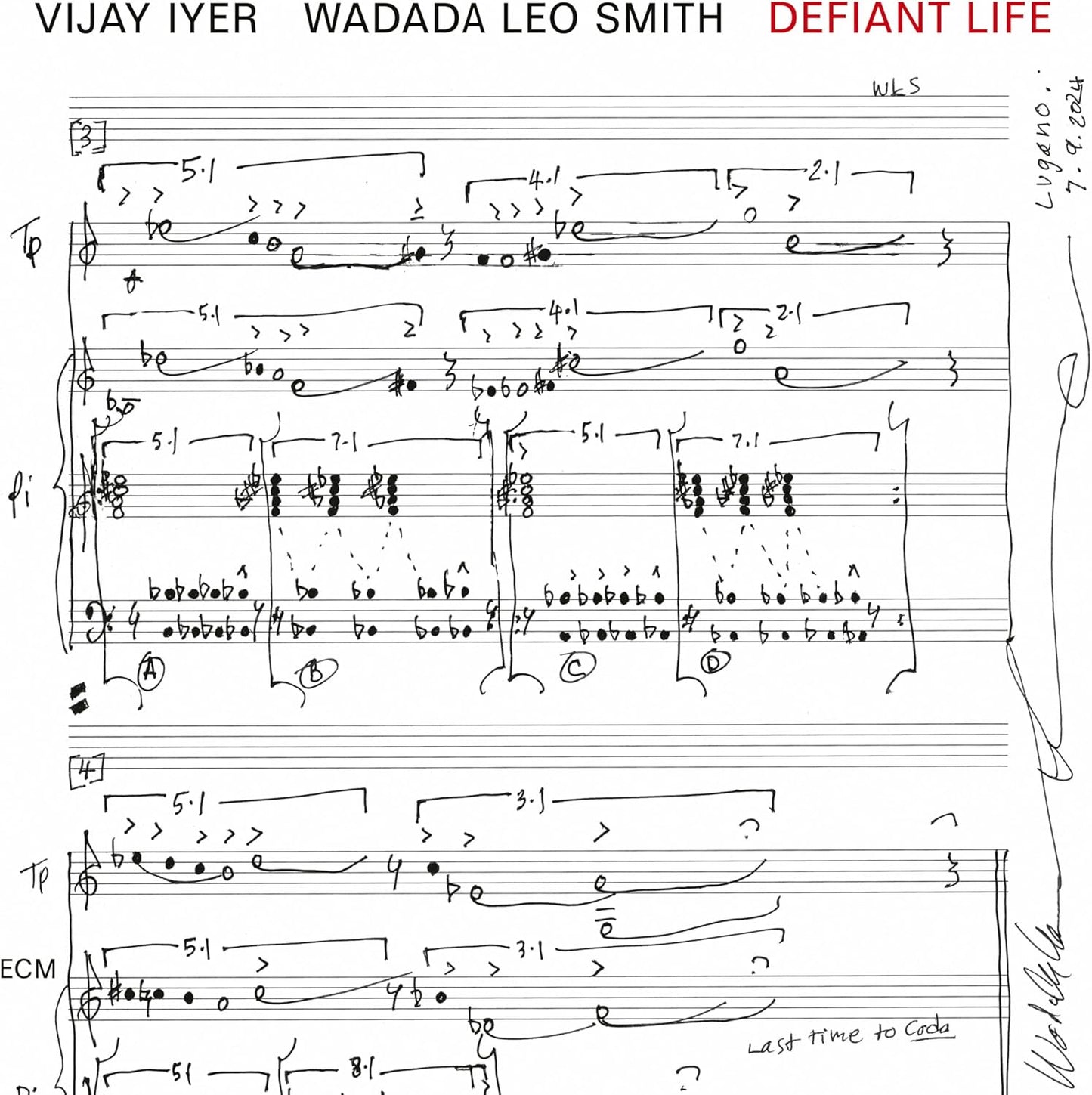 LP - Vijay Iyer & Wadada Leo Smith - Defiant Life