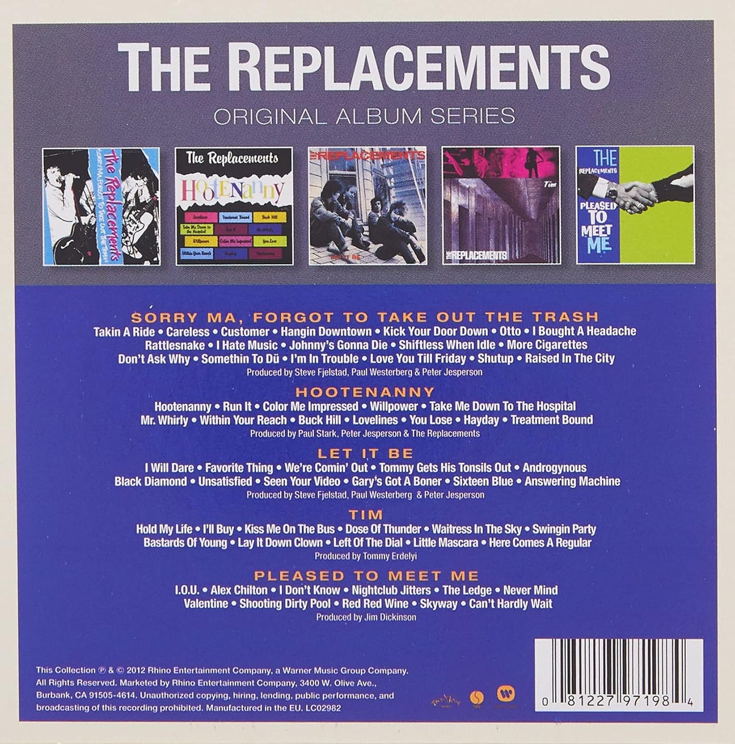 4CD - The Replacements - Original Album Series