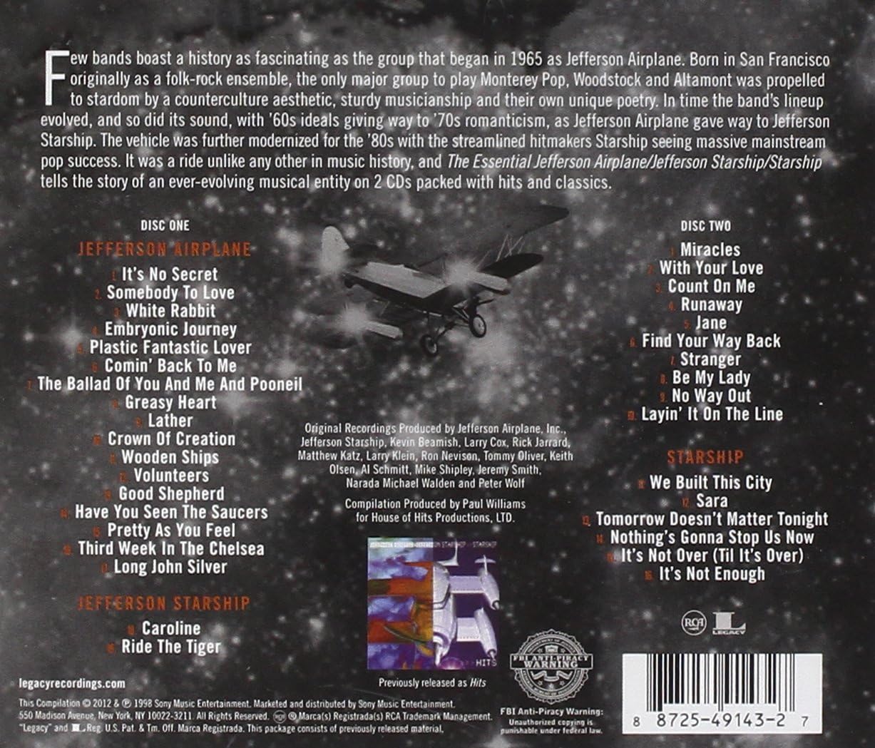 2CD - Jefferson Airplane/Jefferson Starship/Starship - Essential