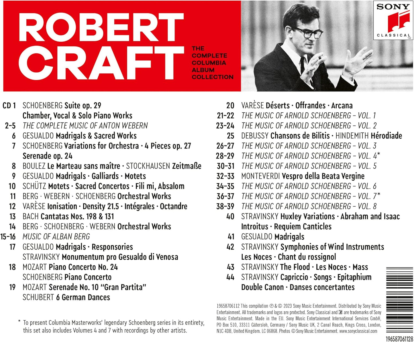 44CD - Robert Craft - The Complete Columbia Album Collection