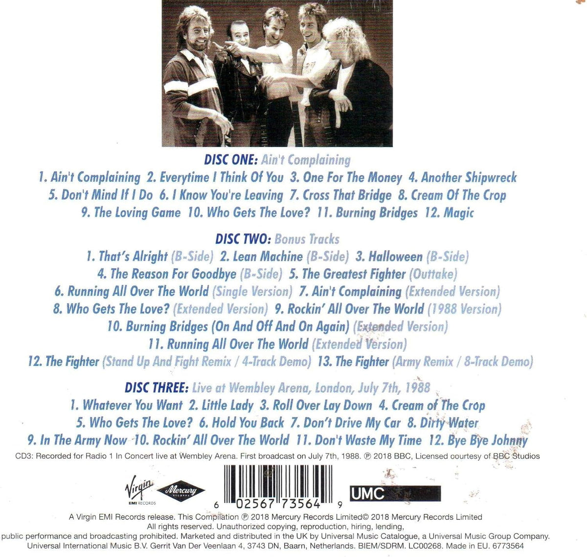 USED 3CD - Status Quo - Ain't Complaining