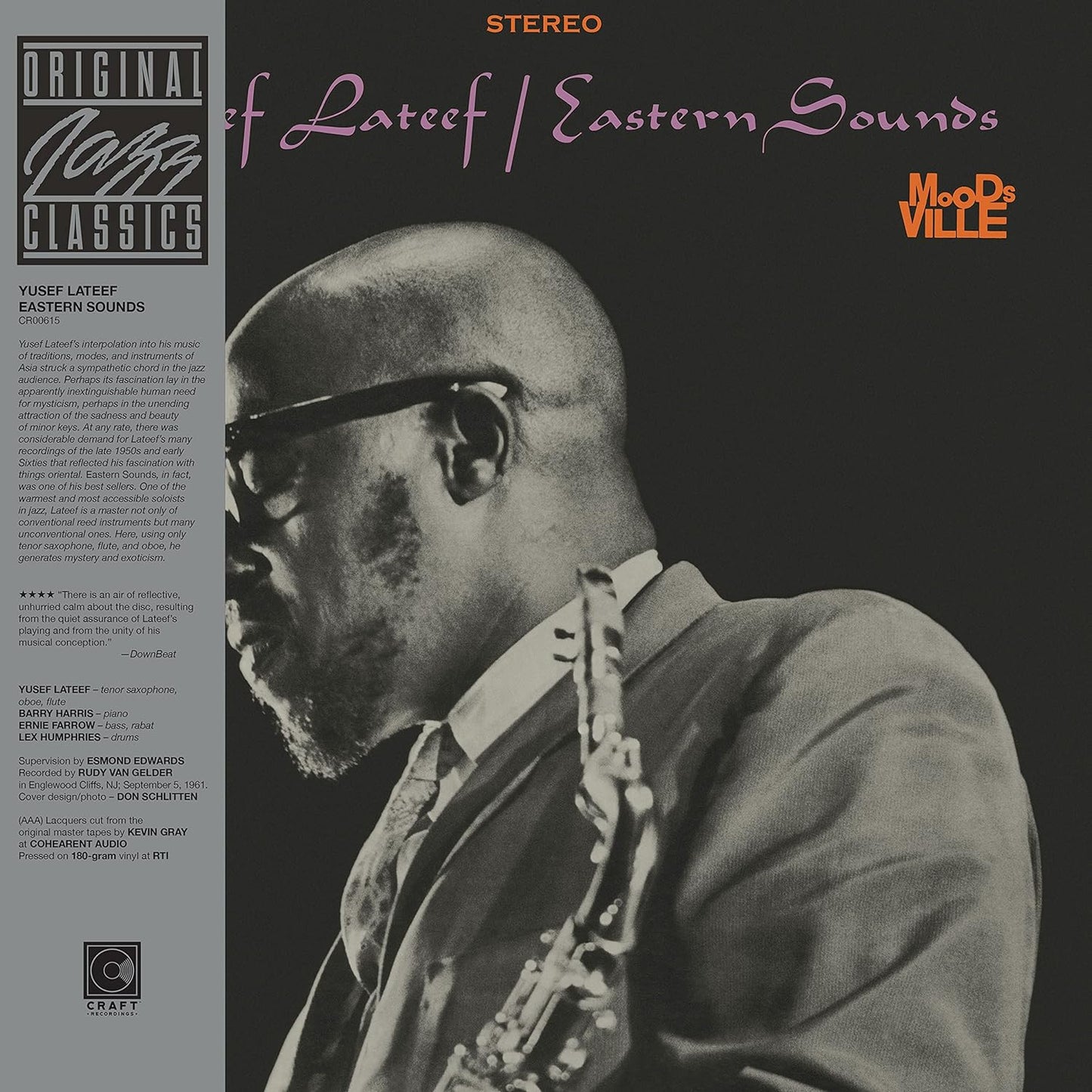 LP - Yusef Lateef -  Eastern Sounds (Original Jazz Classics Series)