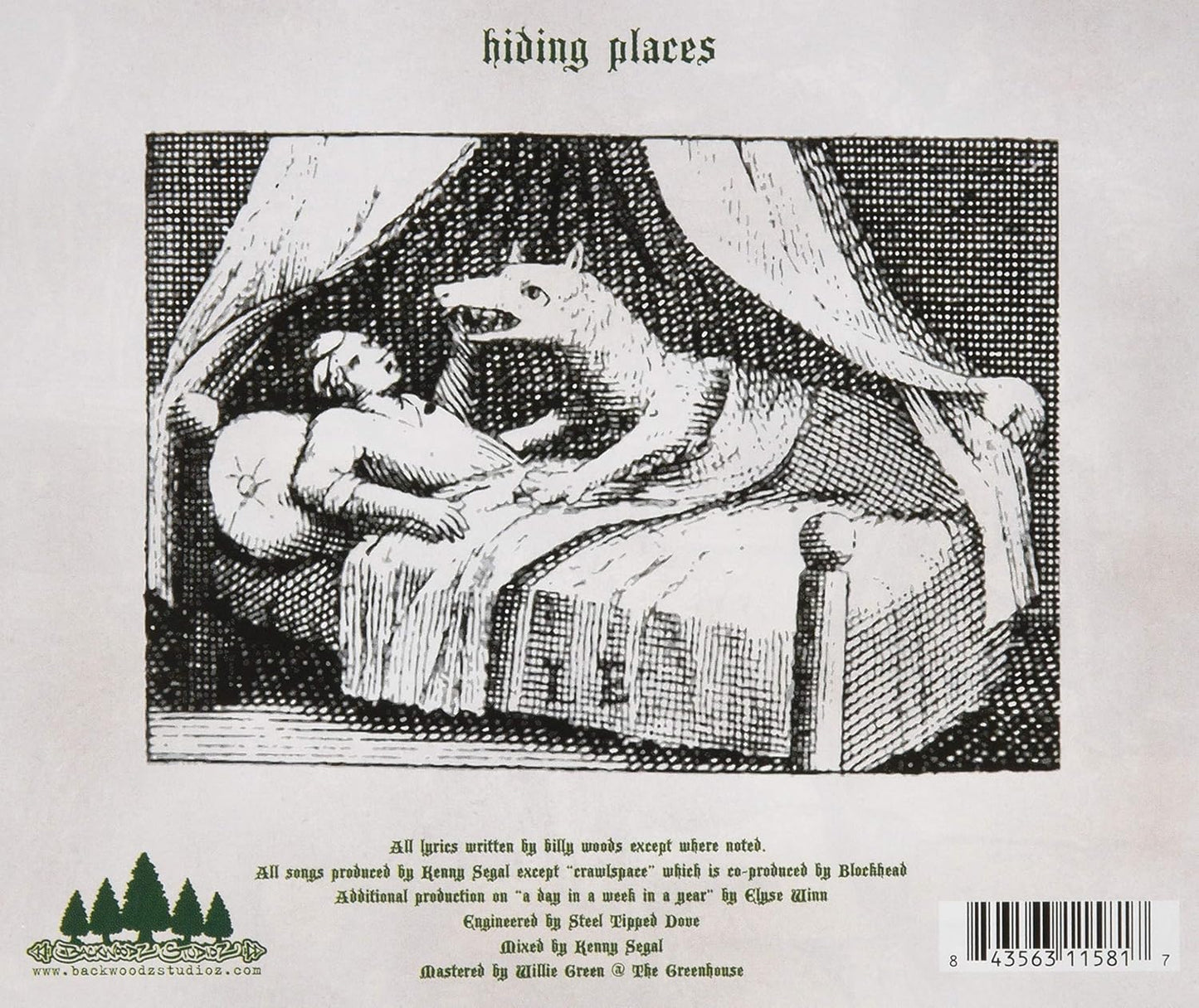 CD - Billy Woods & Kenny Segal - Hiding Places