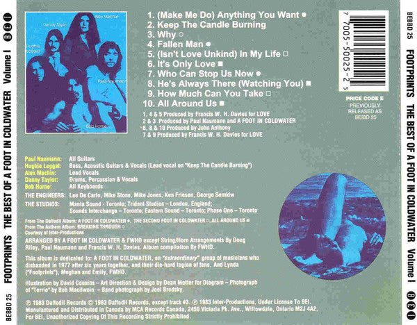 USED CD - A Foot In Coldwater – Footprints The Best Of A Foot In Coldwater Volume I
