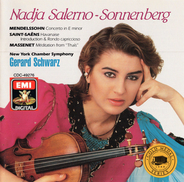 USED CD - Nadja Salerno-Sonnenberg - Mendelssohn / Saint-Saëns / Massenet - New York Chamber Symphony, Gerard Schwarz – Violin Concerto In E Minor / Havanaise / Introduction & Rondo Capriccioso / Meditation From "Thais"