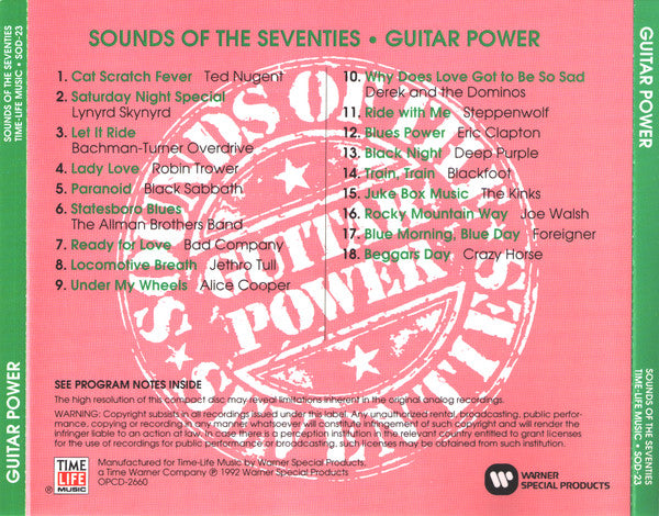 USED CD - Various – Sounds Of The Seventies - Guitar Power