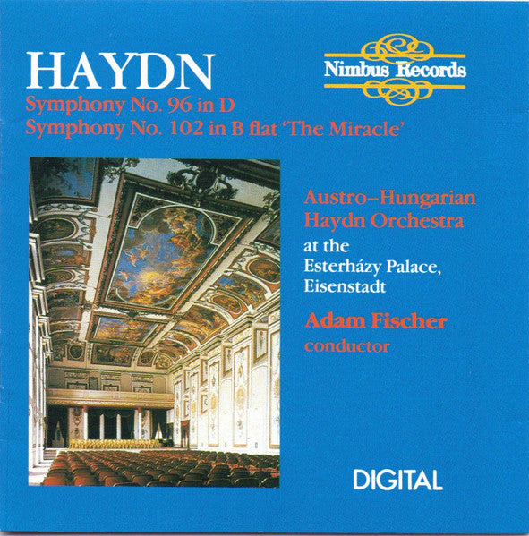 USED CD - Haydn, Austro-Hungarian Haydn Orchestra, Adam Fischer – Symphonies Nos. 96 and 102 (The Miracle)