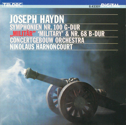 USED CD - Joseph Haydn, Concertgebouw Orchestra, Nikolaus Harnoncourt – Symphonien NR. 100 G-DUR "Militär" = "Military" & Nr. 68 B-Dur