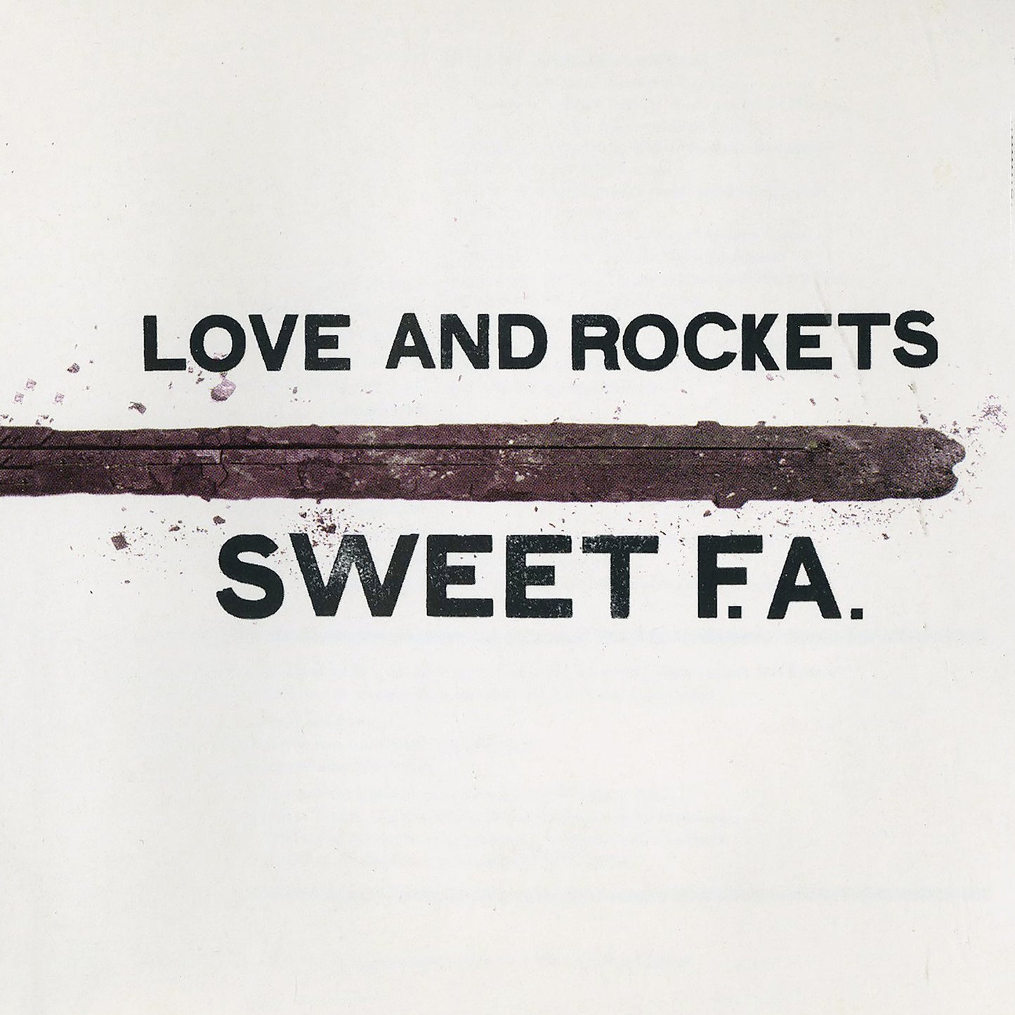 2LP - Love And Rockets - Sweet F.A.