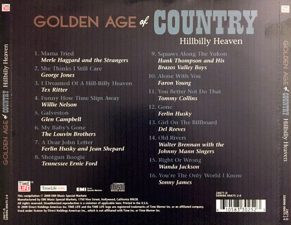 CD - Golden Age Of Country: Hillbilly Heaven