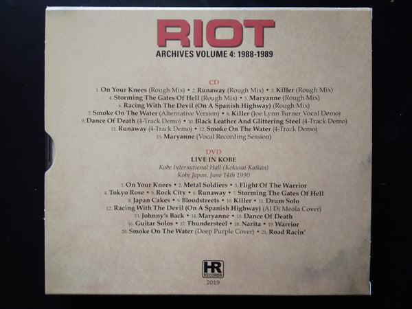 CD/DVD - Riot - Archives Volume 4 : 1988-1989