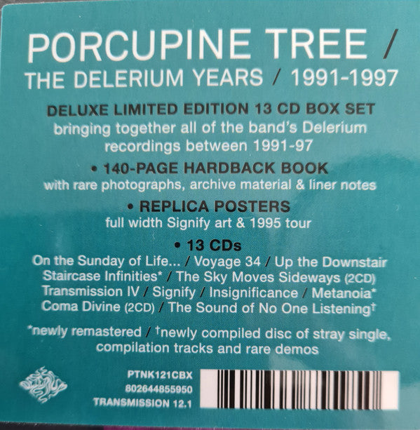 13CD - Porcupine Tree ‎– The Delerium Years / 1991-1997