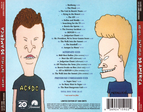 CD - John Frizzell ‎– Beavis and Butt-head Do America (Music from the Motion Picture)