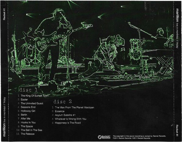 USED CD - Marillion - Live In Montreal / Friday