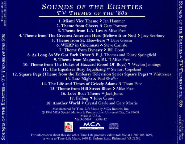 USED CD - Sounds Of The Eighties - TV Themes Of The '80s