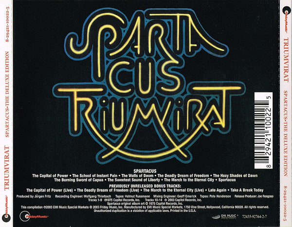 USED CD - Triumvirat – Spartacus