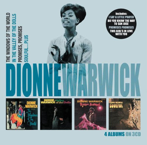 USED 3CD - Dionne Warwick ‎– The Windows Of The World + In The Valley Of The Dolls + Promises, Promises + Soulful...Plus