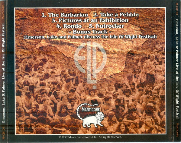 USED CD - Emerson, Lake & Palmer – Live At The Isle Of Wight Festival