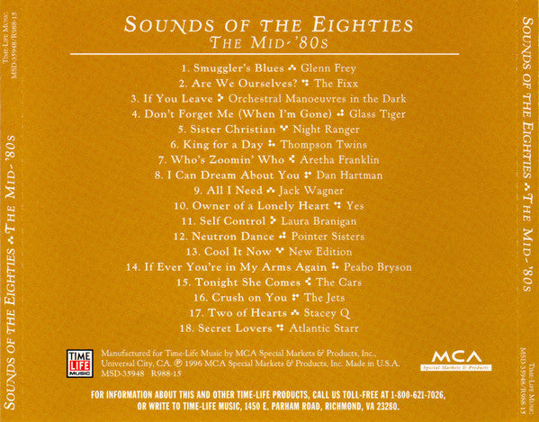 USED CD - Sounds Of The Eighties - The Mid '80s