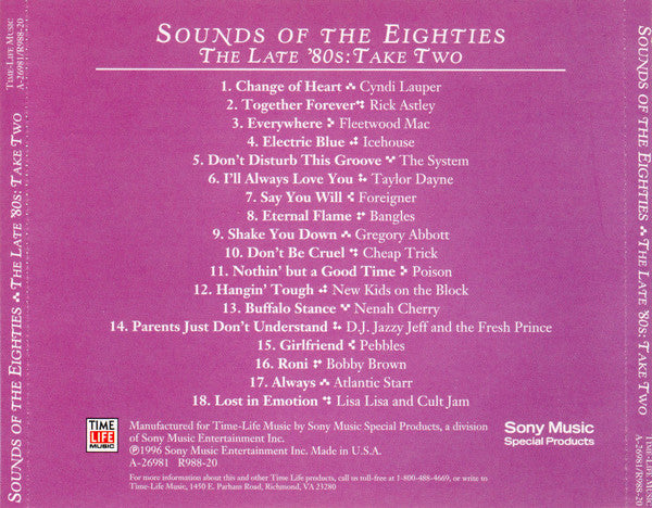 USED CD - Sounds Of The Eighties - The Late '80s: Take Two