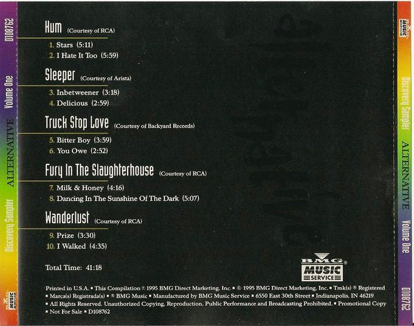 USED CD - Various – Discovery Sampler: Alternative, Volume One