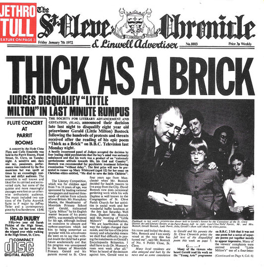 USED CD - Jethro Tull – Thick As A Brick