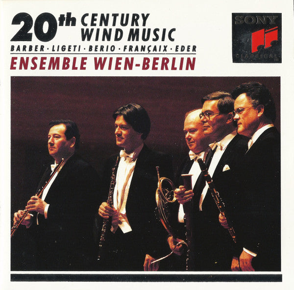 USED CD - Ensemble Wien-Berlin – 20th Century Wind Music: Barber • Ligeti • Berio • Françaix • Eder