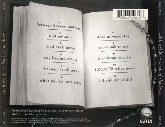 USED CD - Zakk Wylde – Book Of Shadows