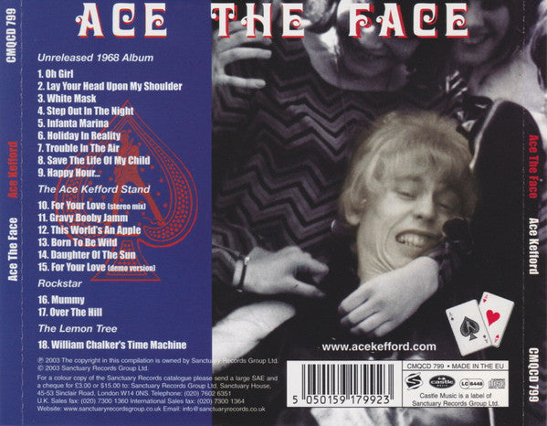 USED CD - Ace Kefford – Ace The Face (The Lost 1968 Album... And More!)