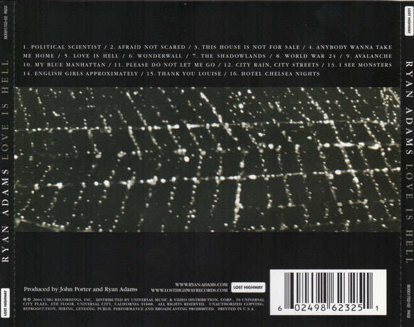 USED CD - Ryan Adams – Love Is Hell