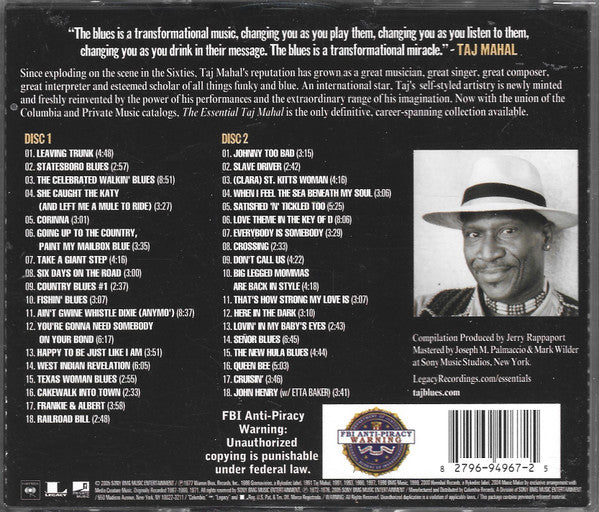 USED 2CD - Taj Mahal – The Essential Taj Mahal