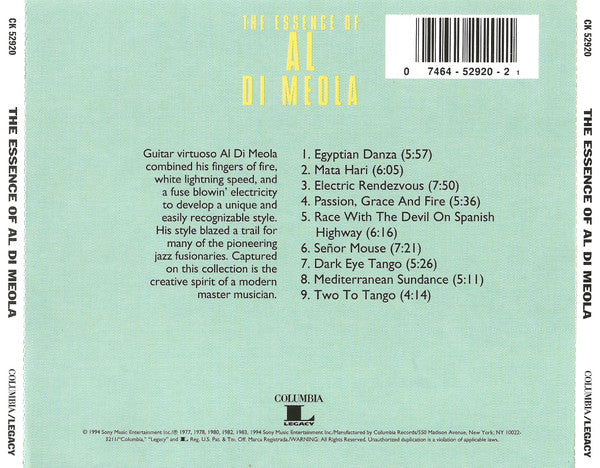 USED CD - Al Di Meola – The Essence Of Al Di Meola