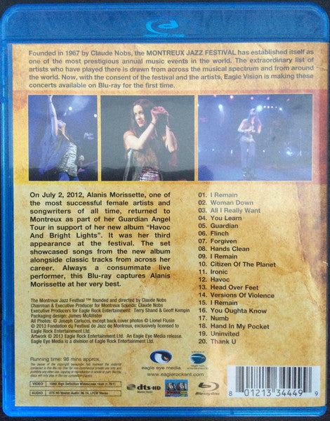 USED BLU-RAY - Alanis Morissette – Live At Montreux 2012