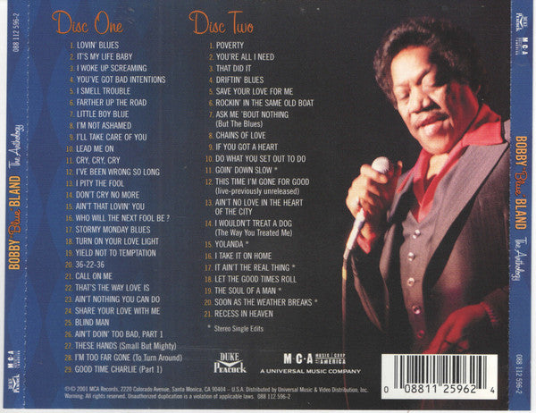 USED 2CD - Bobby "Blue" Bland* – The Anthology (1952 - 1982)