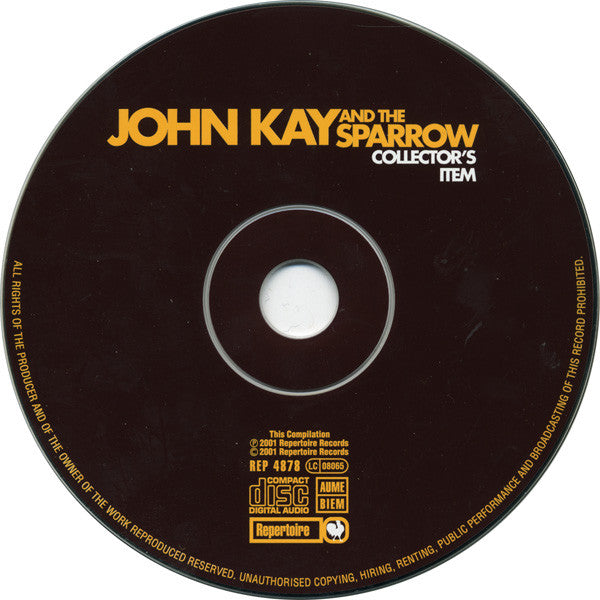 USED CD - John Kay & The Sparrow – John Kay & The Sparrow