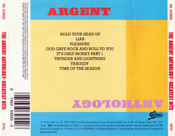 USED CD - Argent – The Argent Anthology