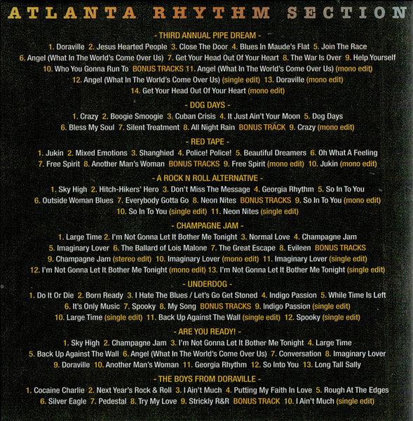 USED 8CD - Atlanta Rhythm Section – The Polydor Years