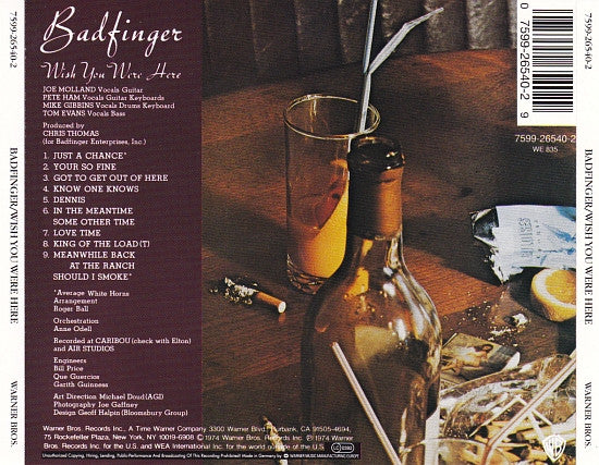 USED CD - Badfinger – Wish You Were Here