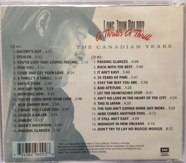 USED 2CD - Long John Baldry – A Thrill's A Thrill: The Canadian Years