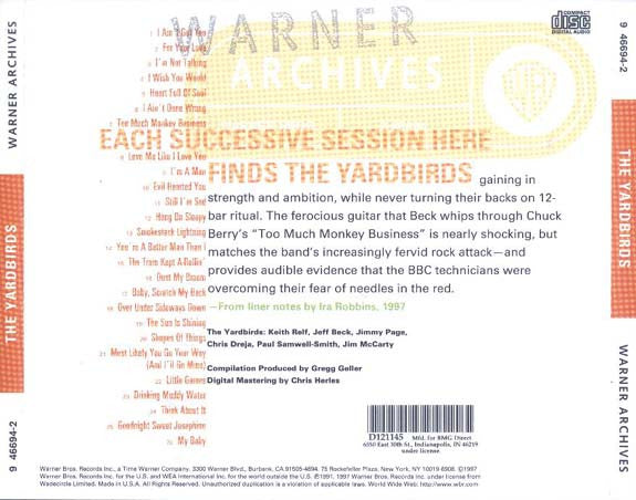 USED CD - The Yardbirds – BBC Sessions