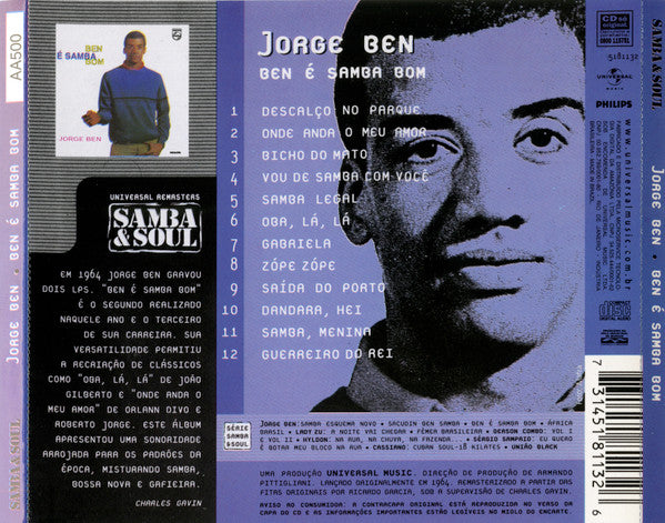 USED CD - Jorge Ben – Ben É Samba Bom