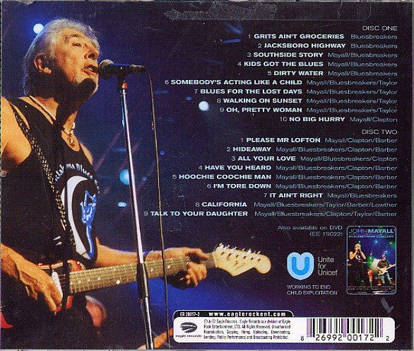 USED 2CD - John Mayall & The Bluesbreakers And Friends - Eric Clapton - Chris Barber - Mick Taylor – 70th Birthday Concert