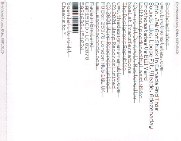 USED CD - Brothomstates – Qtio