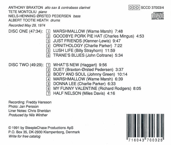 USED 2CD - Anthony Braxton – What's New In The Tradition