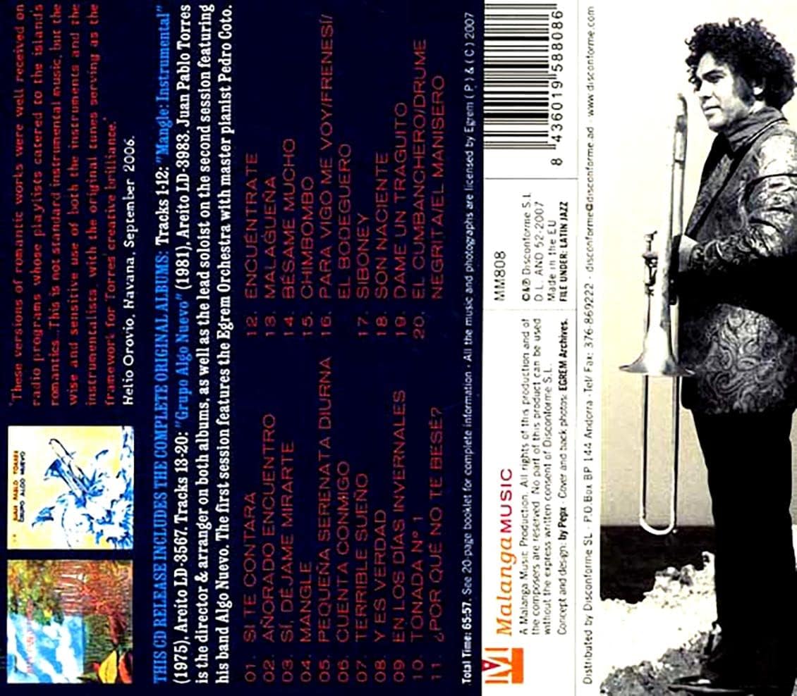 CD - Juan Pablo Torres , Featuring Pianist Pedro Coto, Grupo Algo Nuevo – Romantic Cuba (Mangle: Instrumental + Grupo Algo Nuevo)