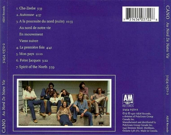 USED CD - Cano – Au Nord De Notre Vie